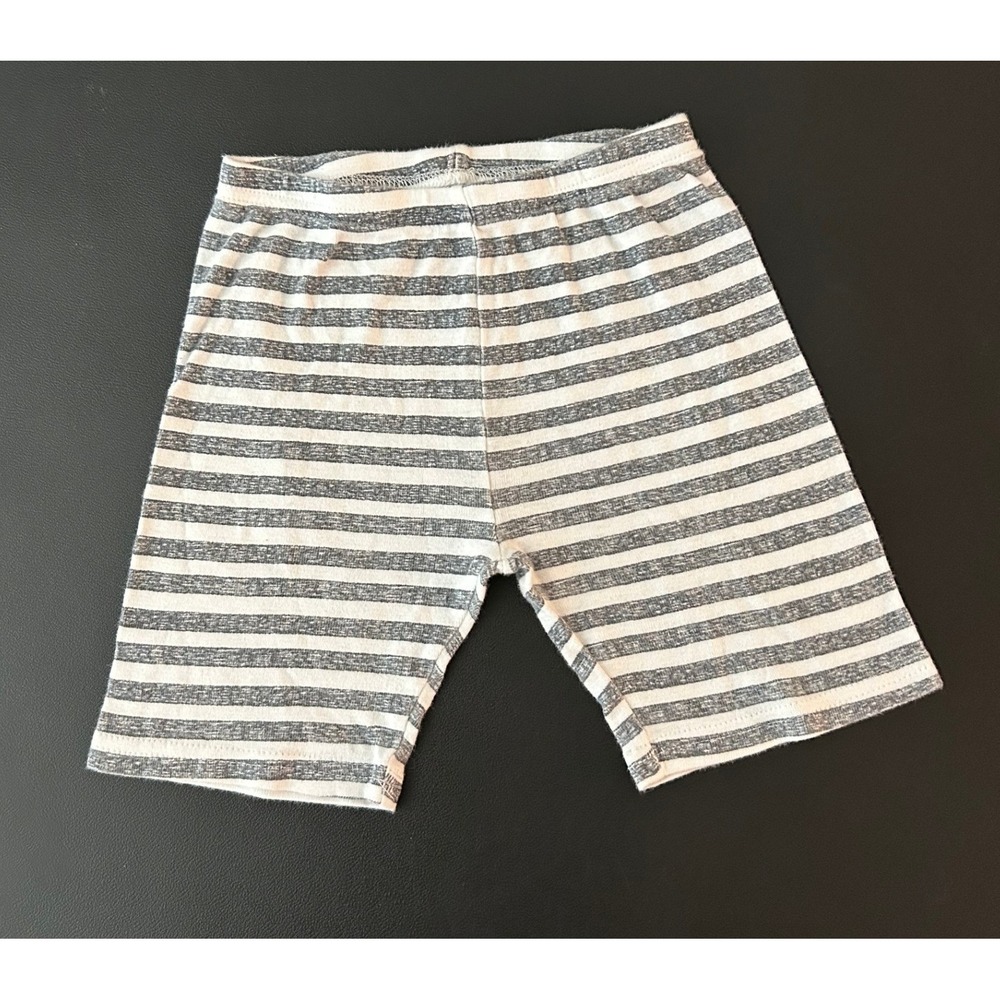 Just One You by Carters Boys Grey White Striped Pajama Shorts 4T 1351